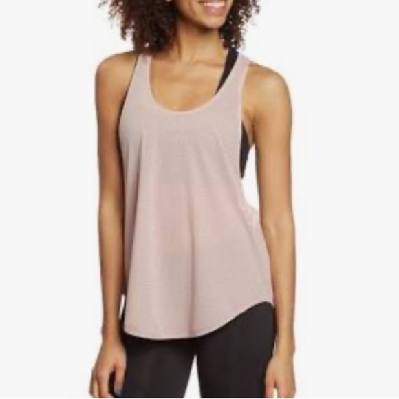 Free People Movement Dusty Pink Active The Easy Mesh Tank Top - Picture 1 of 9